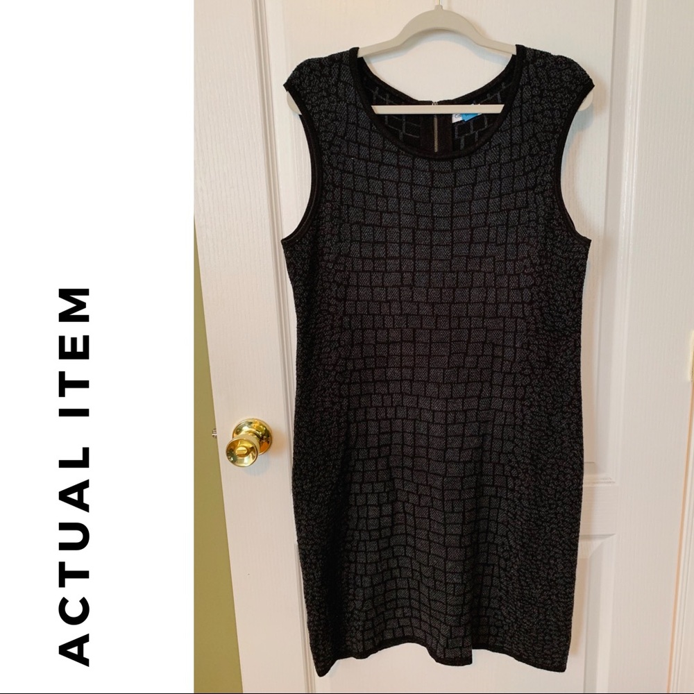 Calvin Klein Dress - Lg, Black/Grey
